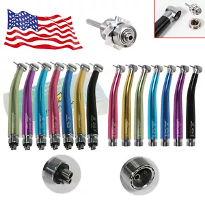 7Color NSK Style Dental Push Button High Speed Turbine Handpiece 2Hole/4Hole USA - Picture 1 of 85
