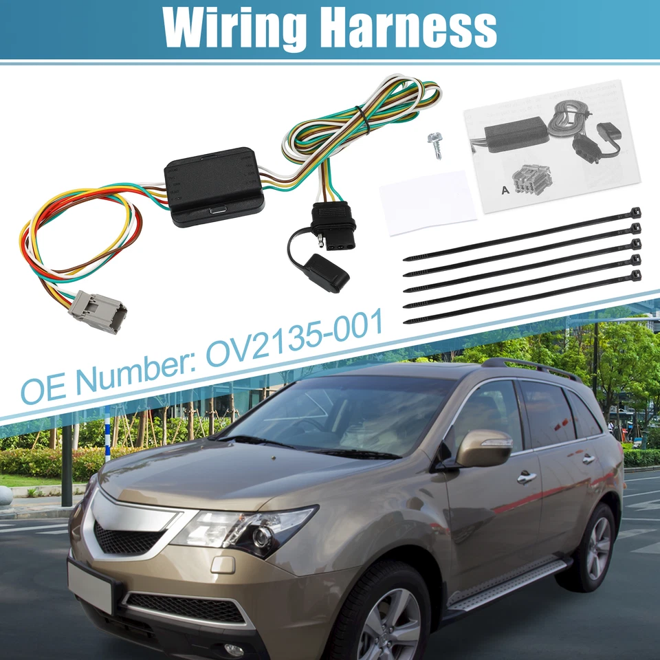 1 juego de arnés de cableado de remolque de 4 pines OV2135-001 para Honda Accord 1994-2002 Foto 1 de 4