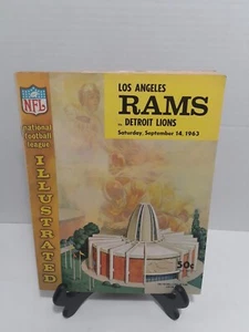L.A. Rams vs Detroit Lions NFL Football Program 9/14/1964- Charles Schulz Pea... - Picture 1 of 7