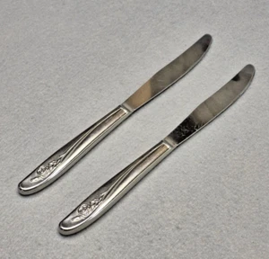 Roseanne Oneida Custom Stainless Dinner Knives Set of 2 - Picture 1 of 8