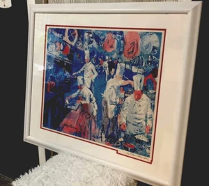 LeRoy Neiman signed, Serigraphy, framed, La Grande Cuisine/Large SIGNED - Picture 1 of 11