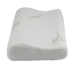 Luxury Bamboo Contour Pillow Anti Bacterial Support Memory Foam Fabric Fibre Bed - Picture 1 of 10