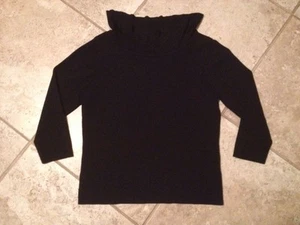 David Brooks Petite PL Black RN 65426 Off Shoulder Light Sweater 36" Chest cowl - Picture 1 of 3