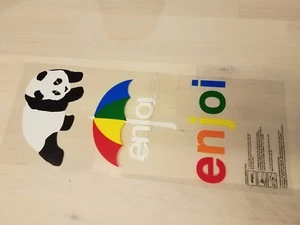 ENJOI SKATEBOARD T-SHIRT IRON ON PANDA RODNEY MULLEN CHRIS COLE DECK STICKER RAD - Picture 1 of 1