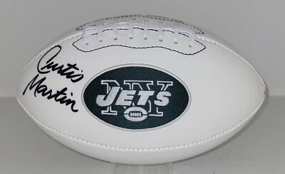 CURTIS MARTIN signed NY JETS FOOTBALL auto Patriots Pittsburgh New York JSA - Image 1 of 2