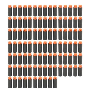 (Black)100pcs Universal Short Darts High Density EVA Soft Shot Harmless Toy EJ - Picture 1 of 22