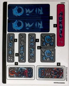 LEGO FOGLIO ADESIVO SOLO 71813 MASCHERA LUPO SHADOW DOJO dal set Nuovo - Foto 1 di 1