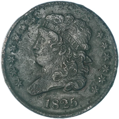 1825 (P) Classic Half Cent Extra Fine Details Rough Spots See Pics F557 Cover
