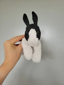 Russ Forester Bunny Coniglio Bianco e Nero Morbido Giocattolo Beanie - Foto 1 di 5