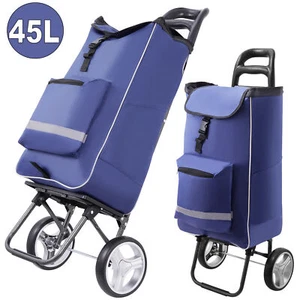 ALU Einkaufstrolley Korb Trolley klappbar Einkaufstasche Einkaufswagen Tasche - Bild 1 von 12