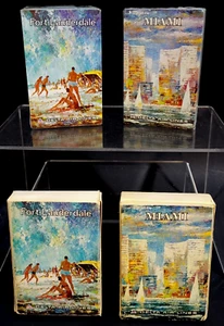 2 Decks Delta Air Lines Miami & Fort Lauderdale Playing Cards 1970s Vtg Hoyle - Picture 1 of 23