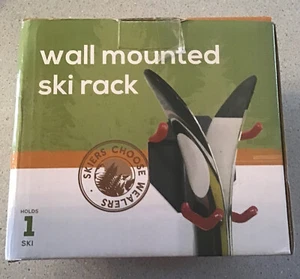 Wall Mounted Rack Organizer for Skis and Poles Heavy Duty Horizontal Wall Ski... - Picture 1 of 3