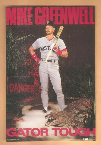MIKE GREENWELL COSTACOS RED SOX GATOR TOUGH 4"x6" Mini Poster PROMO Postcard Cover