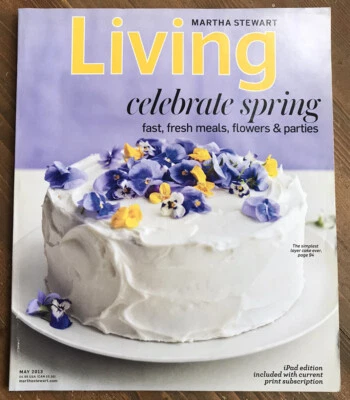 LIVING  MARTHA STEWART , MAY, 2013 CELEBRATE SPRING FAST, FRESH MEALS, FLOWERS Foto 1 de 3