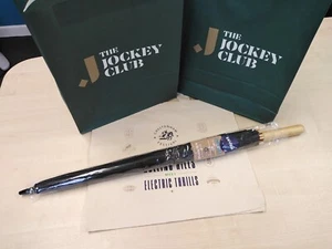 THE JOCKEY CLUB 23" AUTO-OPEN BAMBOO UMBRELLA FEATURING THE JOCKEY CLUB LOGO - Picture 1 of 6