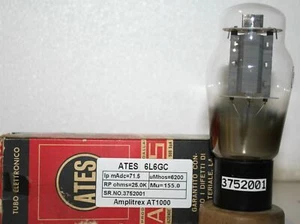 6L6GC ATES Made in Italy Amplitrex Tested #3752001 - Picture 1 of 9