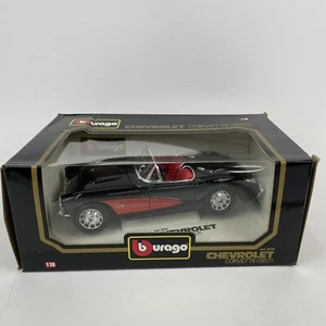 Bburago 1957 Chevrolet Corvette Convertible 1/18 Diecast Red Model Car #3024 - Picture 1 of 12