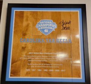 UNC Tar Heels Autographed 2017 National Championship Framed Floor Section