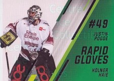 2020-21 German DEL Rapid Gloves #7 Justin Pogge