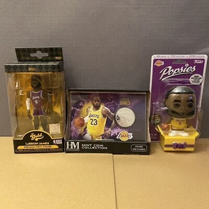 LeBron James Fan Pack Collectibles Lot NBA Los Angeles Lakers Highland Funko - Picture 1 of 10