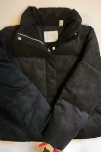 Neu mit Etikett Levi's gefütterte Damenjacke Größe S oder Medium schwarz Cord Taschen durchgehender Reißverschluss - Bild 1 von 5
