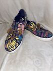 Sperry Top Siders Floral Leaf Print Canvas Shoes Us Women's Size 9.5M Sts94765