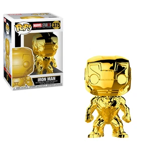 Funko Pop Marvel: Marvel Studios 10 - Iron Man (Gold Chrome) #375 - Picture 1 of 1
