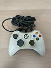 Microsoft Xbox 360 Genuine Wired Controller White Oem W/ Breakaway Cable Tested
