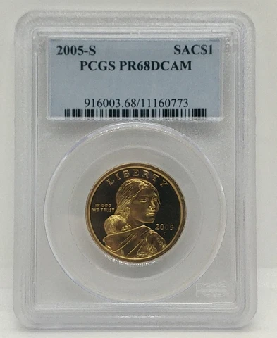 2005 S Sacagawea Dollar PCGS PR68DCAM Cover
