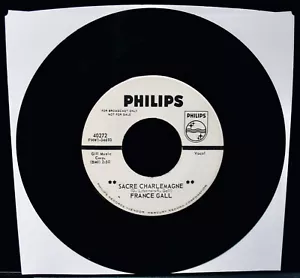 France Gall~Sacre Charlemagne + Au Clair De La Lune~Pop Promo 45~PHILIPS #40272 - Foto 1 di 2
