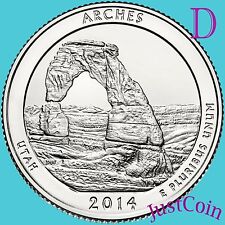 2014-D ARCHES NATIONAL PARK (UTAH) QUARTER UNCIRCULATED FROM US MINT