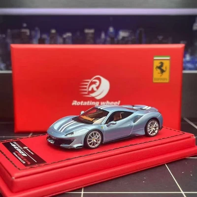 RW 1:64 Ferrari 488pista Rain Edition resin limited car model ornaments  - Image 1 of 3