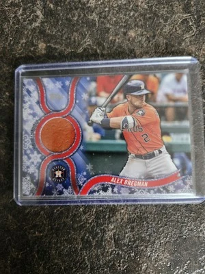 2018 Topps WalMart Holiday Mega Relic Alex Bregman Card# R-ABR - Image 1 of 2