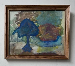 Original Swedish Mid Century Abstract Landscape Watercolour Painting - Picture 1 of 6