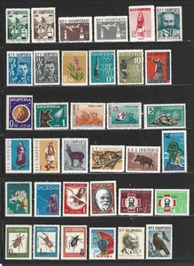 ALBANIA – 1960-1965 – COLLECTION OF 83 DIFFERENT STAMPS – MINT - Picture 1 of 3