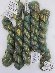 Lot Of 5 Hanks Classic Elite Yarns Applause Mohair/Rayon/Silk/Wool 1892 GREEN - Picture 1 of 3