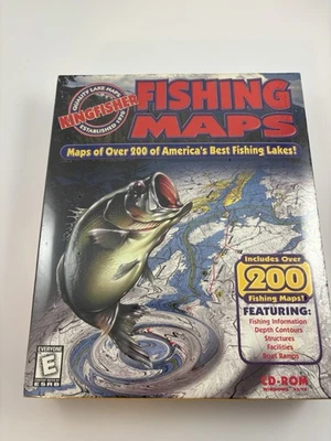 VTG Kingfisher Fishing Maps CD-ROM 200+ US Lakes Depth Contours Windows 95/98 - Image 1 of 4