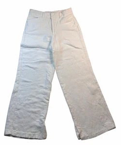 Zara Damen Hose Elfenbein Struktur Weites Bein XS High Waist Viskose/Leinen Bohocore - Bild 1 von 12