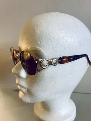 Gafas de sol Fendi Steampunk vintage de los años 90 FS 119 54-18 dorado tortuga Italia Foto 1 de 4