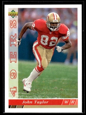 1993 Upper Deck John Taylor San Francisco 49ers #258 - Image 1 of 2