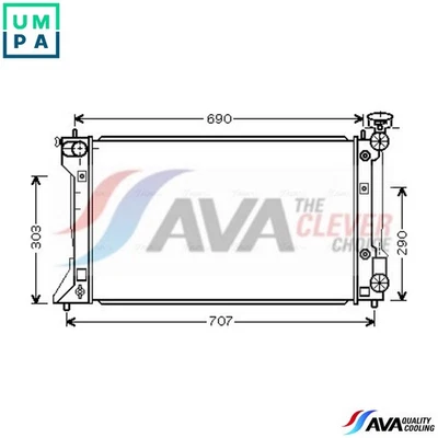 RADIATOR ENGINE COOLING TO2293 FOR TOYOTA 1AZ-FSE/FE 2.0L 4cyl AVENSIS - Image 1 of 4