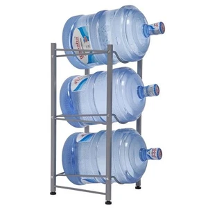 Portabotellas de agua organizador de jarra de agua de 5 galones que ahorra espacio estante refrigerador de 3 niveles - Imagen 1 de 10
