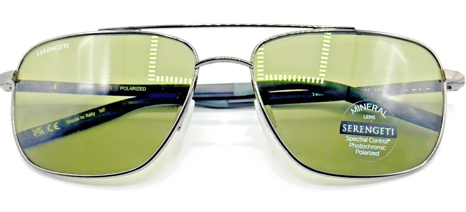 Serengeti Eyewear Sunglasses Spello 8796 Shiny Black Red Polarized Mineral Lens