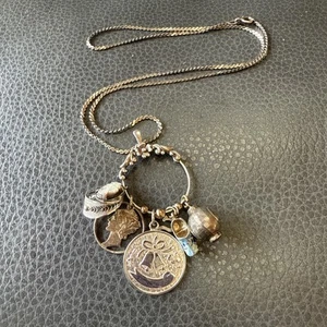 Collar con dije de plata 925 de colección firmado dijes de ley 14,1 g - Imagen 1 de 19