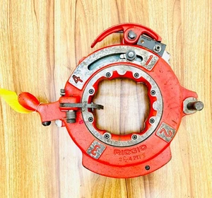 Ridgid Receding Die Head Pipe Threader/Threading Machine 2-½"-4" BSPT #4 - Picture 1 of 9