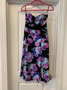 RACHEL RACHEL ROY Womens Floral Cut-out Lined Dress 2 NWOT - Picture 1 of 7