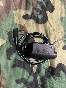 EARMOR M51 PTT Black Kenwood - NATO Military Adapter Baofeng Tactical Headset - Picture 1 of 6