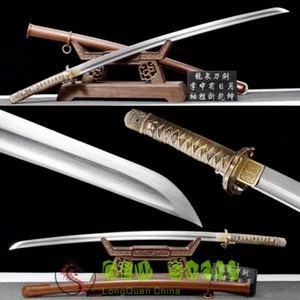 Handgeschmiedete japanische Samurai Schwerter Katana 95 Typ Säbel gefalteter Stahl scharfe Klinge - Bild 1 von 15