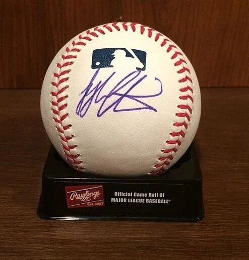Tyler Austin Autografiado Romlb Béisbol Gigantes Yankees Lucha Joe Kelly Foto 1 de 1
