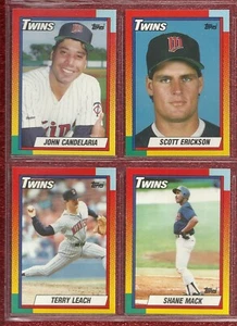 SET BREAK - 1990 TOPPS TRADED MINNESOTA TWINS TEAM SET w/ SCOTT ERICKSON ROOKIE - Picture 1 of 2